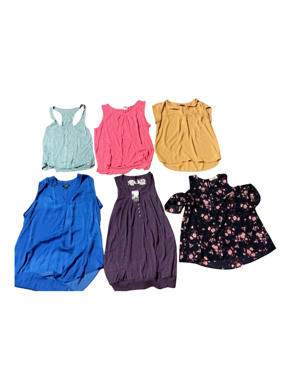Alfani Blue Women’s Top with Mixed Color Stack